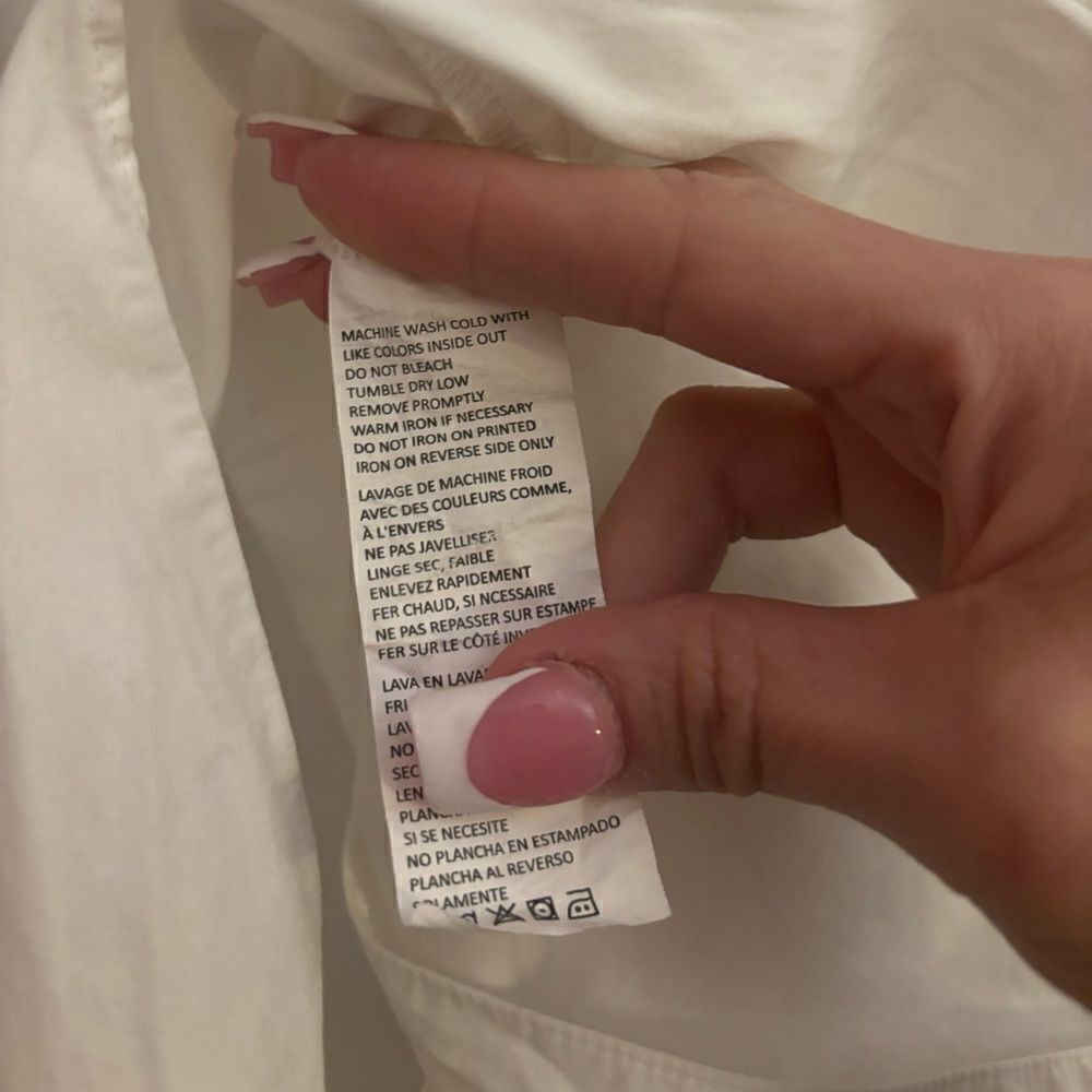 Jason Wu Collection White Button Up Poplin Minima… - image 7